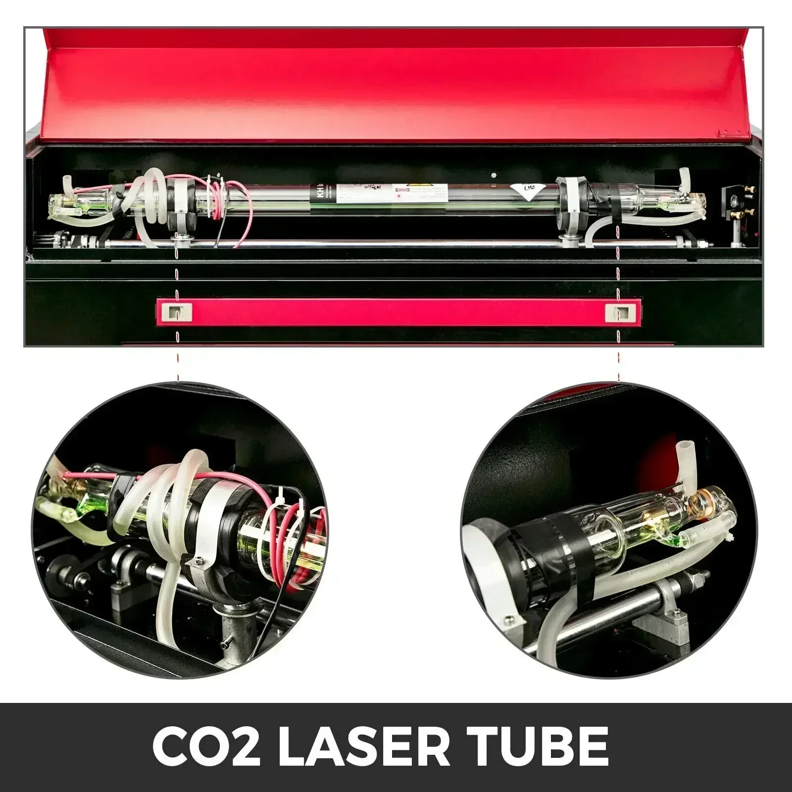 آلة النقش بالليزر VEVOR ، آلة النقش بالليزر CO2 ، التحكم في Ruida ، أدوات النجارة ، 80 واط ، 500x700mm