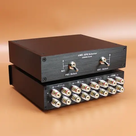 고품질 AMP 증폭기-스피커 선택기 1-2 2-2 1-3 HIFI 오디오 스위처 스피커 증폭기 변환기