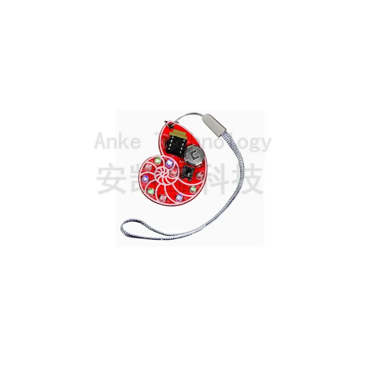 

LED Shell Flowing Water Light Kit, Cyclic Flashing Light Pendant, Electronic DIY Kit, Welding Practice Discrete Components, Butt
