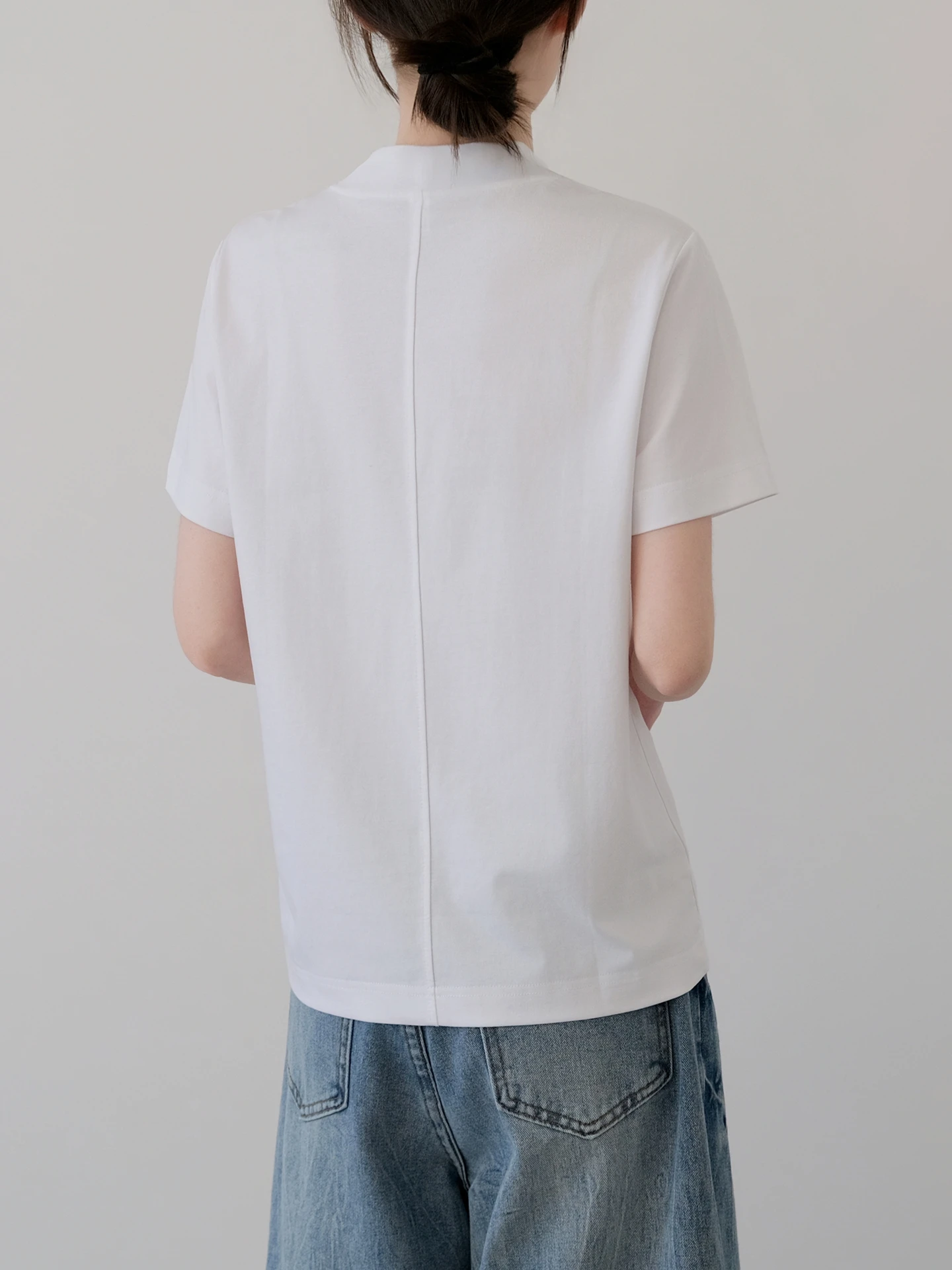 

Минималистичная женская футболка с коротким рукавом в стиле Moneybags, свободного кроя, с эффектом похудения, дышащая, из хлопка