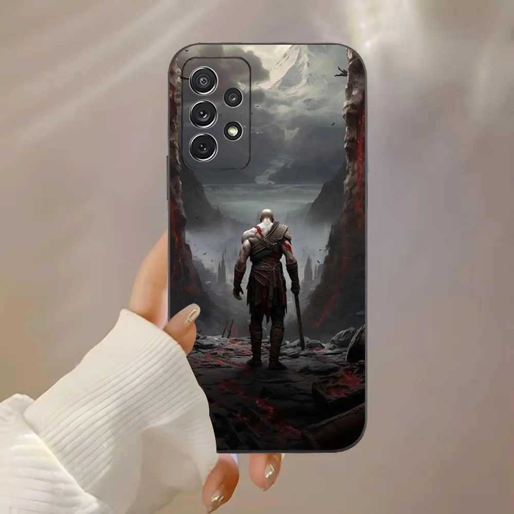 Game G-God Of W-War Phone Case For Samsung Galaxy A91,A80,A73,A72 ,A71,A53A52,A32 ,A31A22,A21s,A20,Black Cover