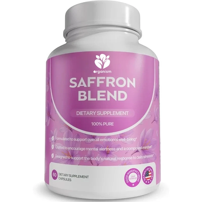 

Добавка из шафрана - 100% чистые капсулы с экстрактом шафрана для поддержки здоровья глаз - 60 вегетарианских капсул