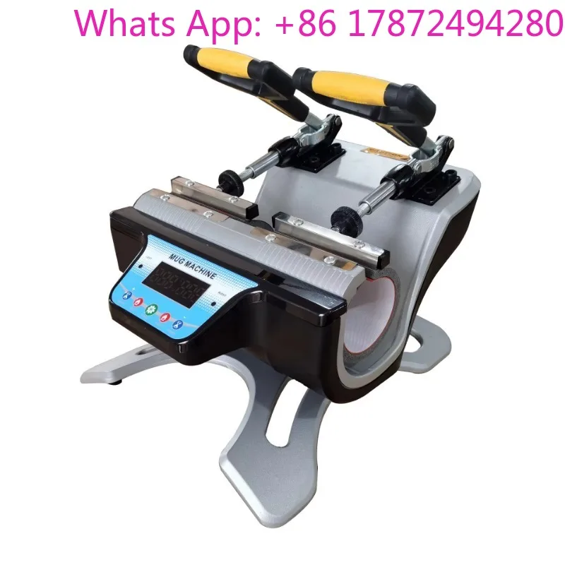 Semi-Automatic Flatbed Heat Press Machine, Sublimation Transfer Printer for Mug Cup
