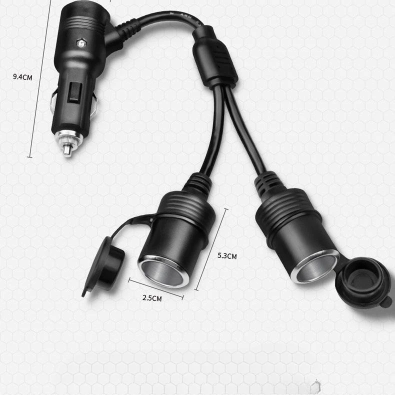 

Car cigarette lighter one point two high power cigarette lighter with switch female seat