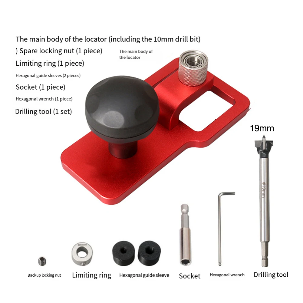 For Crafting Projects Desktop Hole Puncher Aluminum And Stainless Steel Tool Guide Complete Set Of Accessories