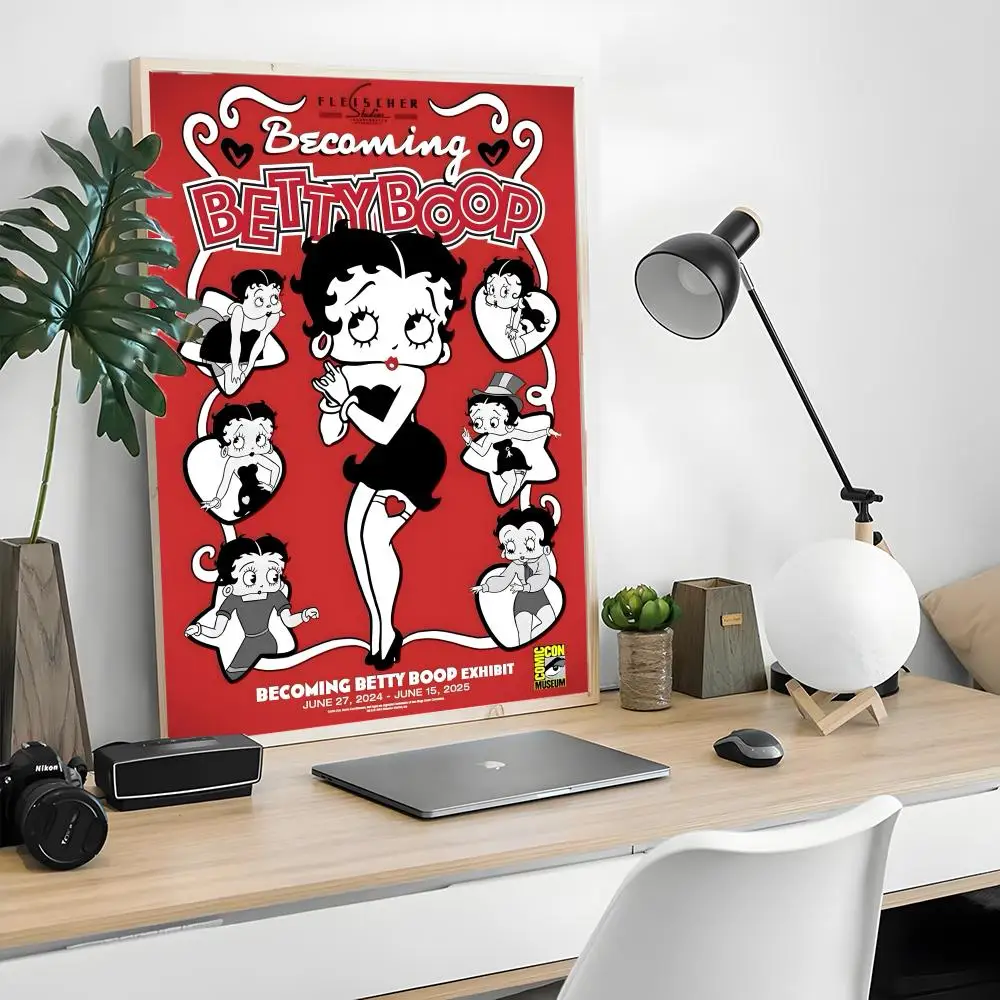 B-Betty Boop-S Poster Wall art print art suitable for living room bedroom bar parlor home decoration gift view 4