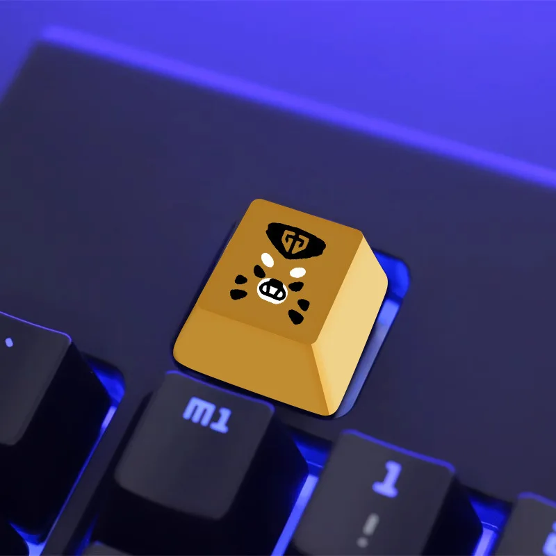 Custom Keycaps 1pc Keycap Game Esports G2 CSGO DOTA PBT Metal Keycaps for Mechanical Keyboard