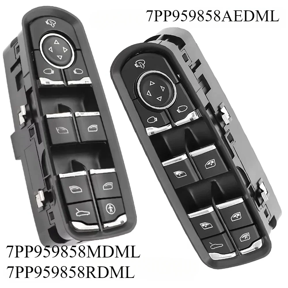 

7PP959858AEDML 7PP959858RDML 7PP959858MDML Front Left Power Window Switch Button For Porsche Cayenne Macan Panamera 2011-2017