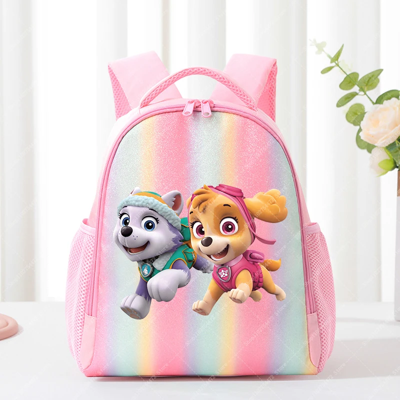 باو باترولز الاطفال أنيمي لطيف على ظهره الأطفال الكرتون المدرسية عارضة الملحقات سكاي فتاة الأزياء حقيبة كتب حقيبة عيد الميلاد هدية