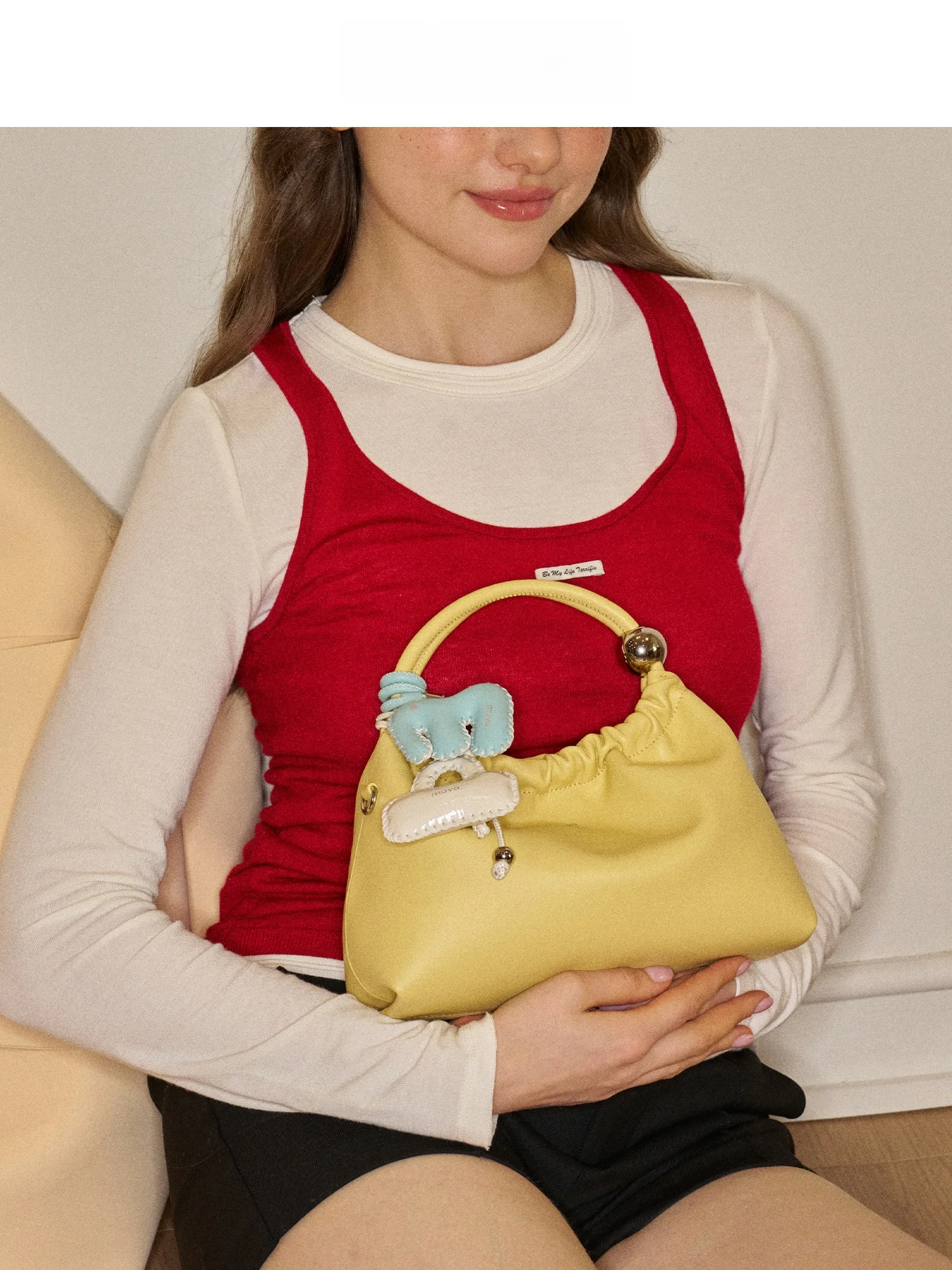 

Muva Genuine Leather Cloud Handbag Women's Crossbody Shoulder Bag Commuting to Work Small Lightweight New 330 Bag