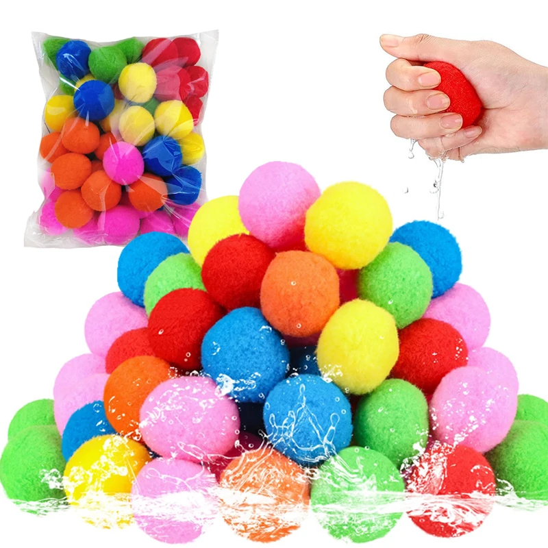 10 ~ 60 uds pelota de algodón suave juguetes deportivos para niños ejercicio al aire libre ocio y entretenimiento grupo actividades juguetes absorben agua TMZ