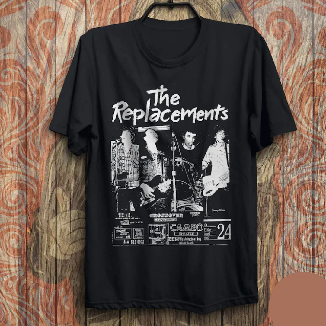 

Винтажная футболка The Replacements с рок-группой и музыкой