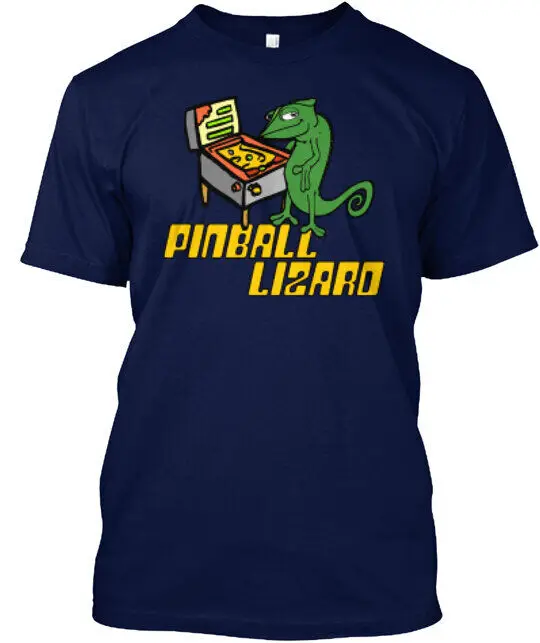 Pinball Lizard Tee T-Shirt Made in the USA Anime Pattern Clothing Cotton Short SleeveAnime Graphic T-shirts for Men  Wom