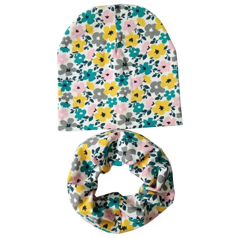 new cotton hat for girls toddlers cap scarf set hat for boys outdoor baby hat cap spring autumn beanies hats for kids