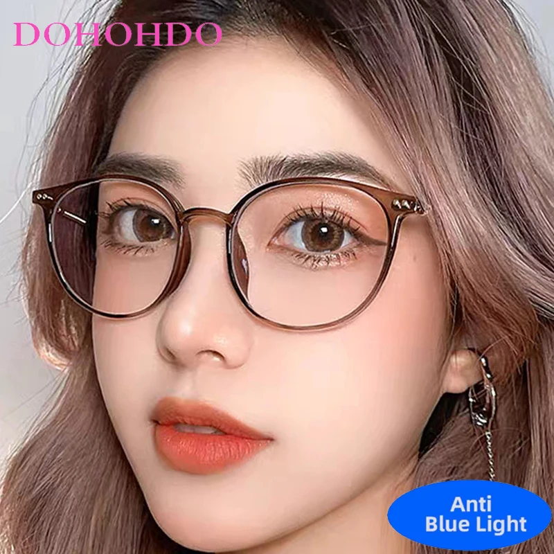 

Classic Trendy Metal Round Frame Anti Blue Light Glasses Woman Men New Fashion Luxury Reading Protection Optical Eyeglasses Очки