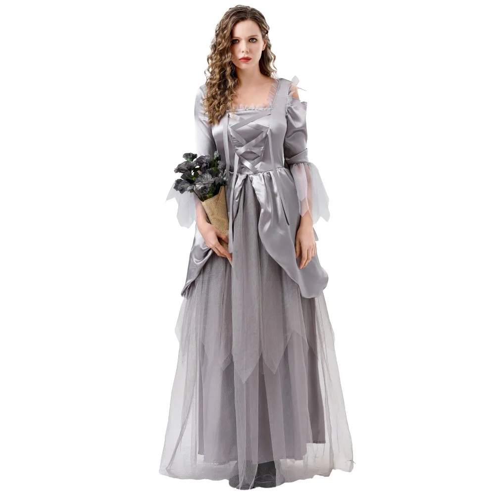 

Halloween Horror Ghost Bride Cosplay Costume Day of the Dead Horror Evil Witch Vampire Masquerade Uniforms