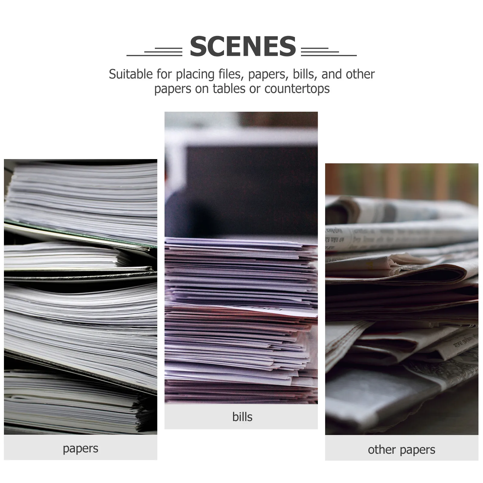 2pcs Acrylic Document Holder Wall Mounted Paper Organizer for Desk A4 A5 Clear Brochure Stand Flyer Rack File Display