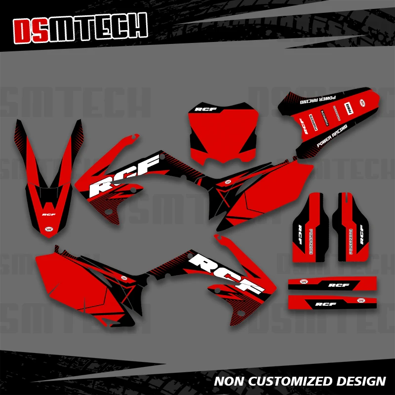 

DSMTECH для Honda CRF450R 2009 2010 2011 2012 CRF250R 2010 2011 2012 2013, графические наклейки, наклейки, фон для мотоцикла 002