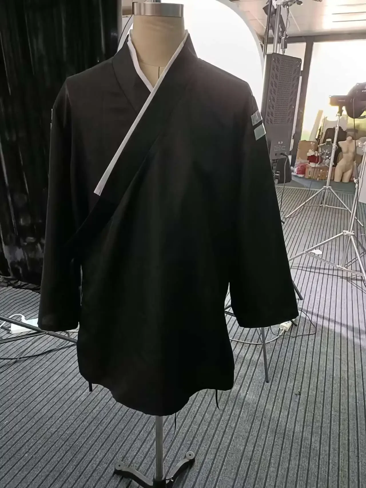 Disfraz de Cosplay de película Visions Ronin, conjunto de Kimono negro, traje de batalla, uniforme para adultos, trajes de fiesta de Carnaval de Halloween, hecho a medida