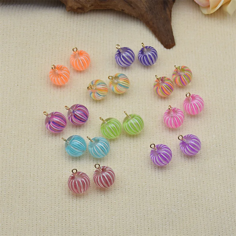 

Min order 10pcs/lot color Stripe pattern effect geometry rounds balls Lantern shape resin beads diy jewelry garment accessory
