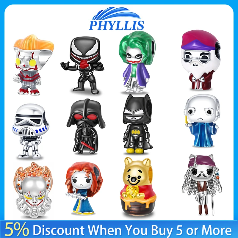 2024New Hot Selling 925 Sterling Silver Halloween Beads Suitable for 925 Sterling Silver Bracelet DIY Birthday and Holiday Gifts