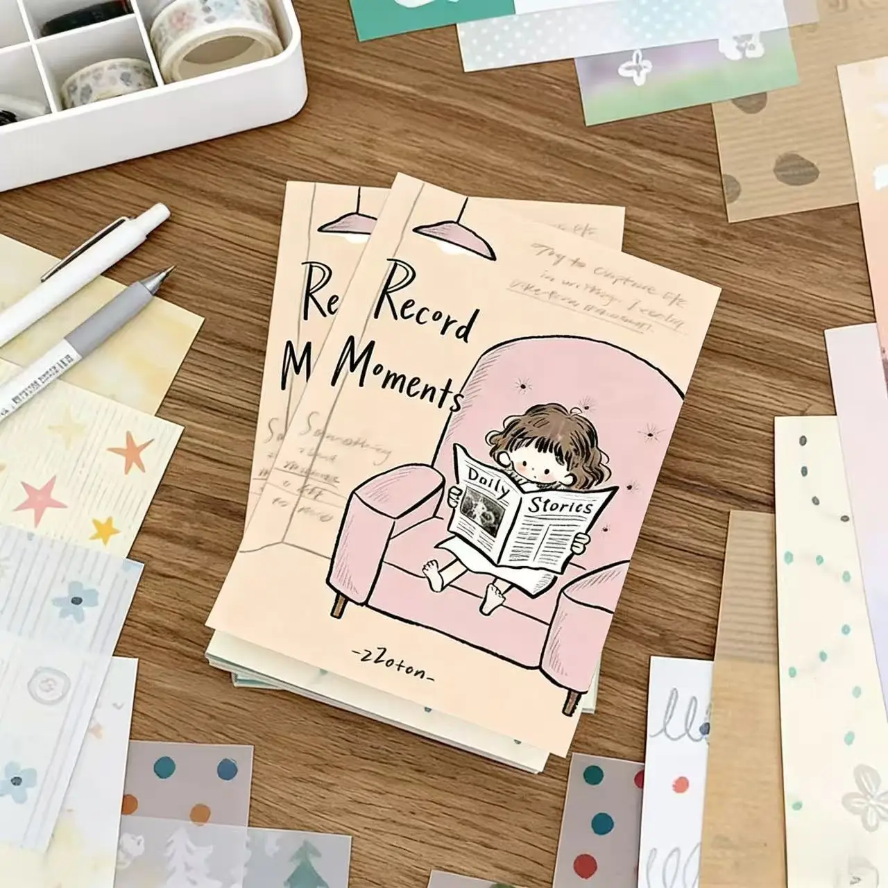 Korean Cute Notepad Thick Paper Ins Aesthetic Notebook Portable Student Stationery Gift Planner Diary Journal Korean Notebook