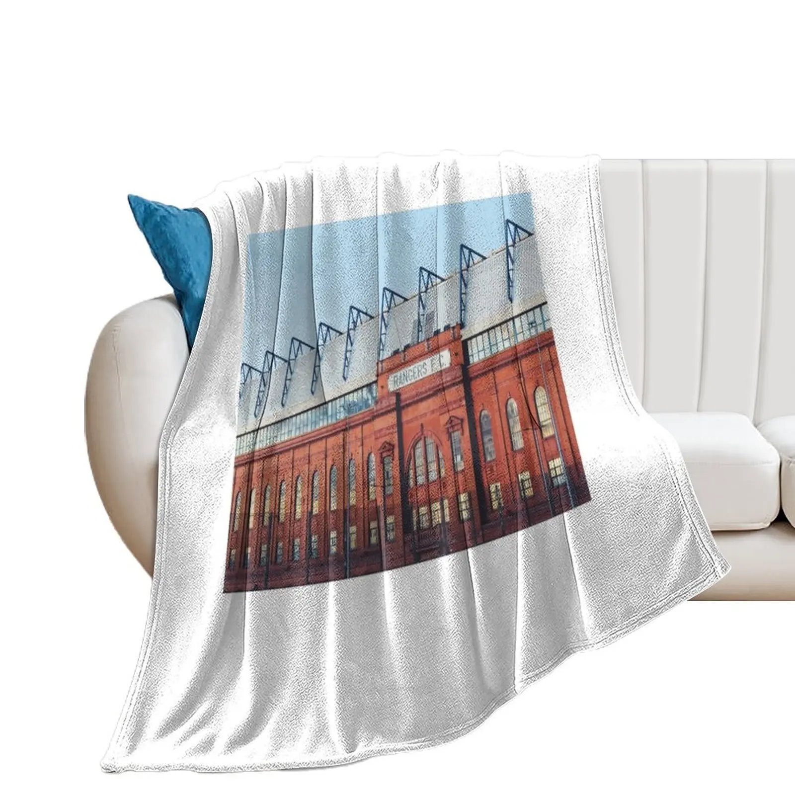 

Ibrox Stadium at blue hour Throw Blanket Extra Large Throw Plush Decorative Throw christmas gifts Blankets