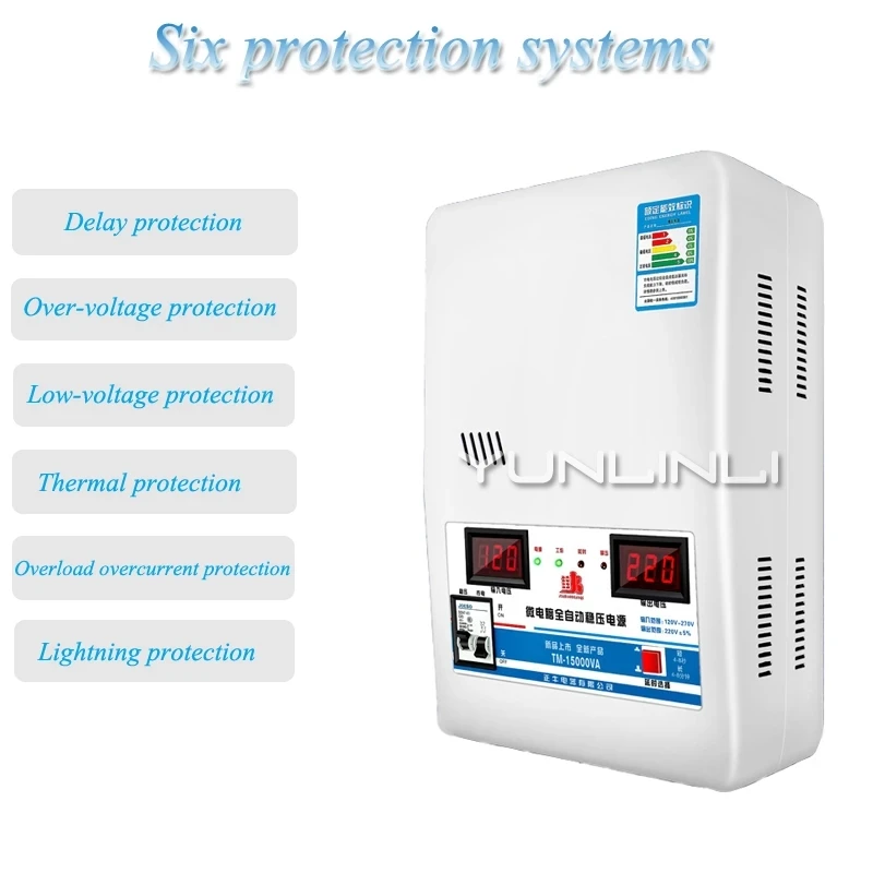 15KW 20KW Voltage Stabilizer Input Voltage 120V-270V Output 220V Appliance Auto Stabilized Power Supply Tool Voltage Regulator