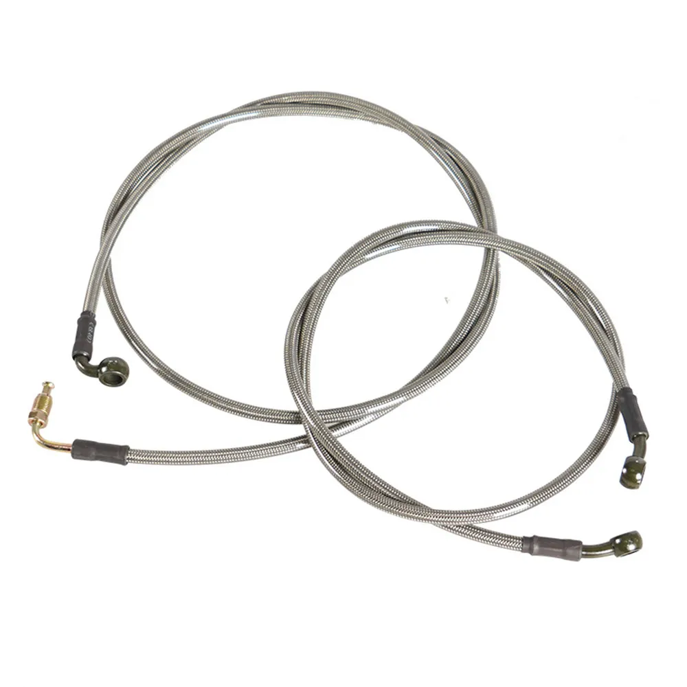 Extended Front Rear Brake Lines 1068 Braided Brake Hoses for Polaris RZR 800 S 4 800 XP 900 570 ATV UTV view 2