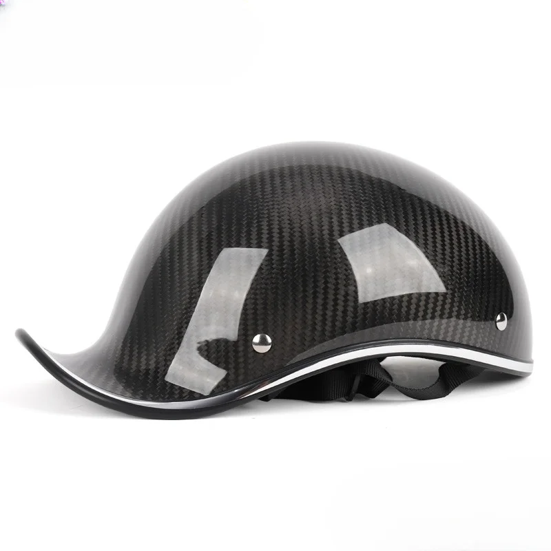 Safety Officer carbon helmet Personality melon cap Retro Harley bumptail helmet