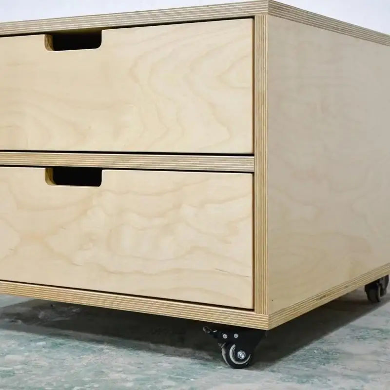 خزانة قهوة جانبية لتناول الطعام من خشب البتولا أوشن، خزانة تخزين بسيطة وحديثة من الألومنيوم #2