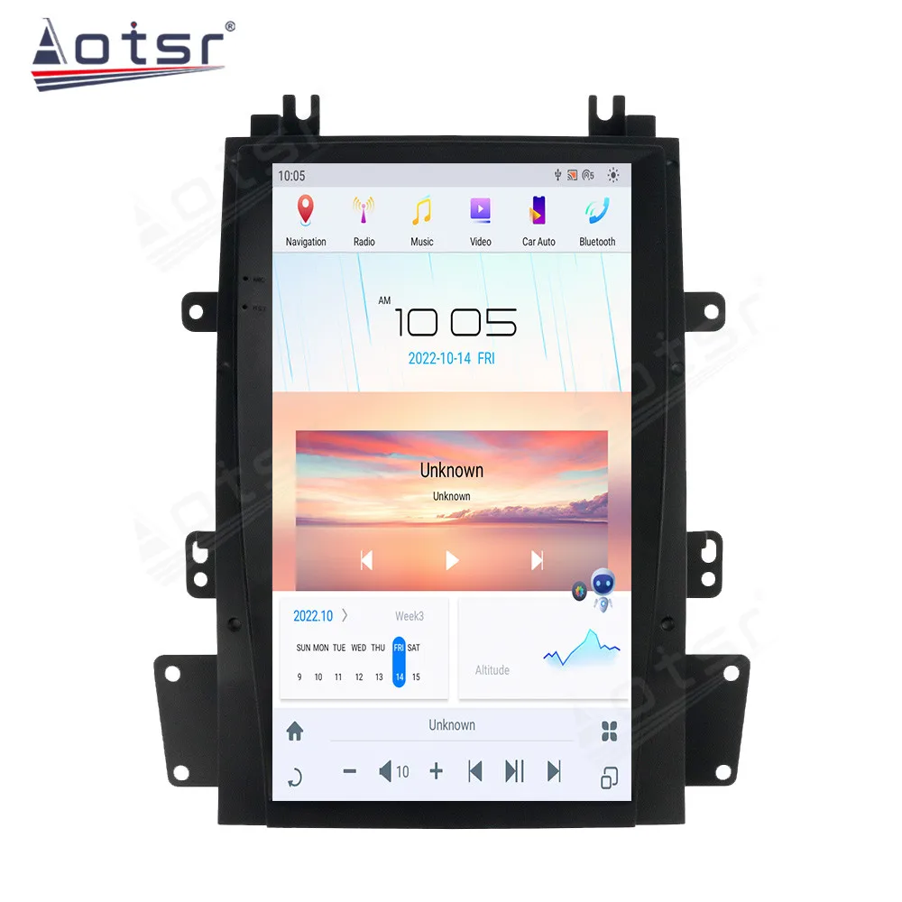 Qualcomm 10.4Inch Tesla IPS Touch Screen Upgrade Car Radio For Cadillac Escalade 2007-2014 GPS Navigation  SIM Stereo Head Unit