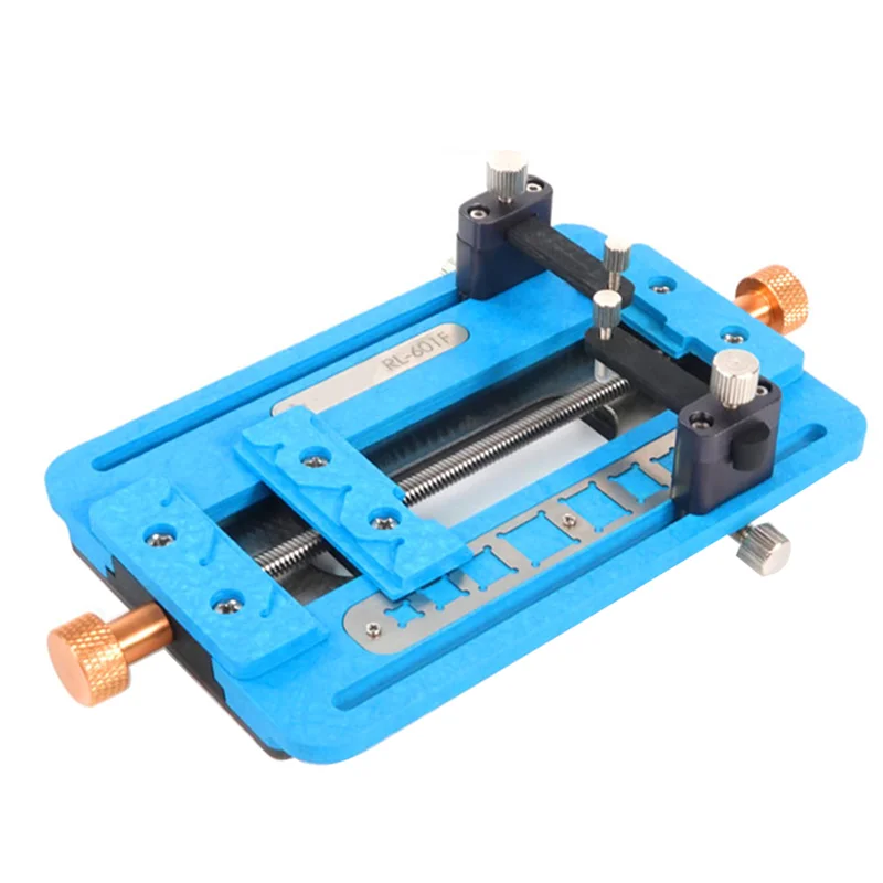 RL-601F Multipurpose Mobile Phone Motherboard Repair Fixture Multi-Function Positioning Additional Track Dual Clamps