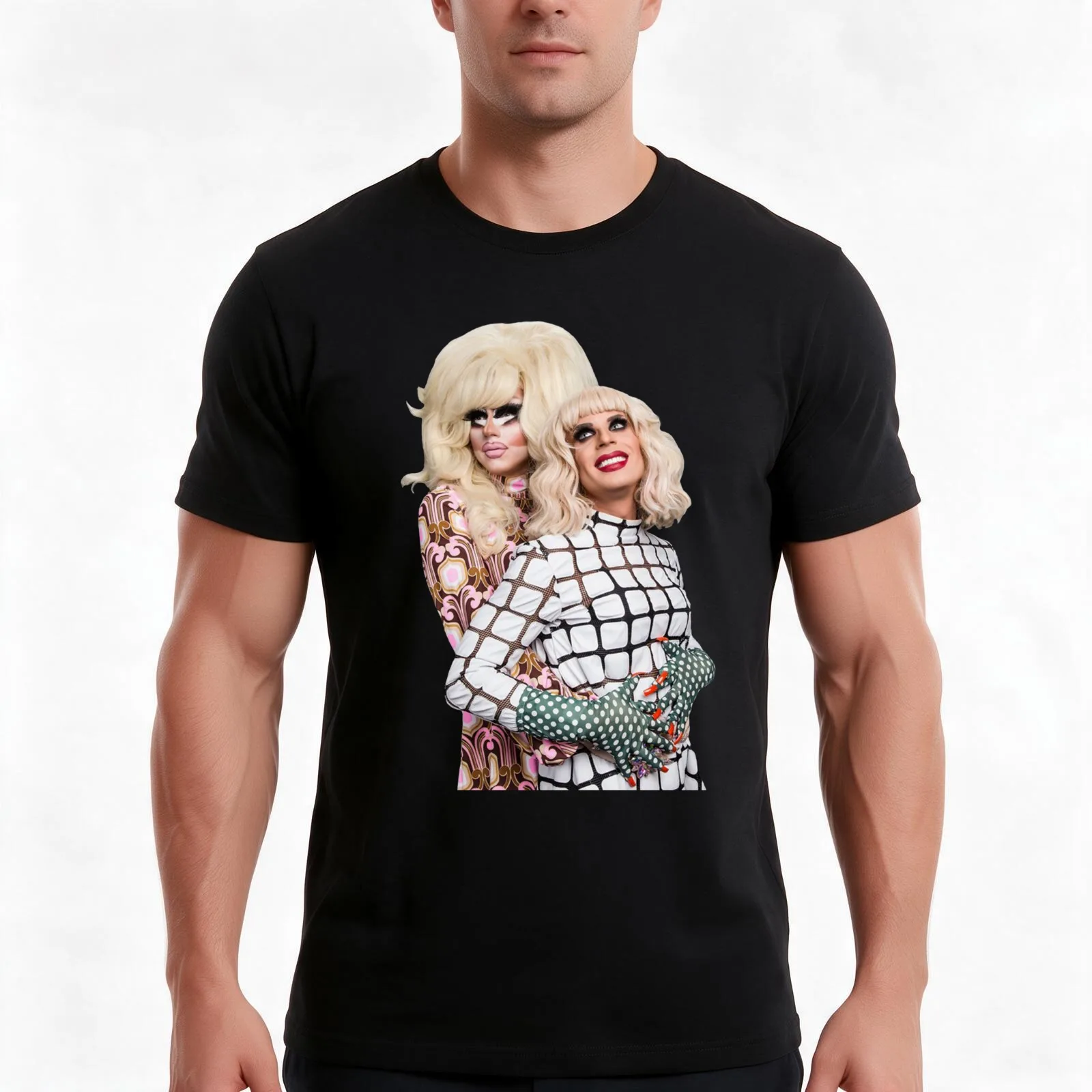 Trixya Titanic - Trixie and Katya T-Shirt, Summer Casual Cotton Tee, Oversized Streetwear Tops, Vintage Graphic Print