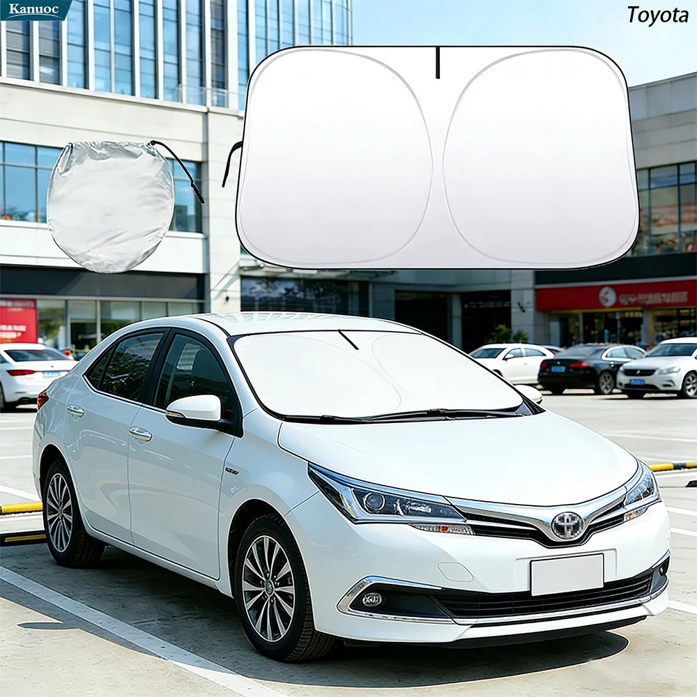 

Windshield Sun Shade For Toyota Corolla 1990-2024 Car Sunshade Sun Visor Protector Foldable Blocks UV Rays