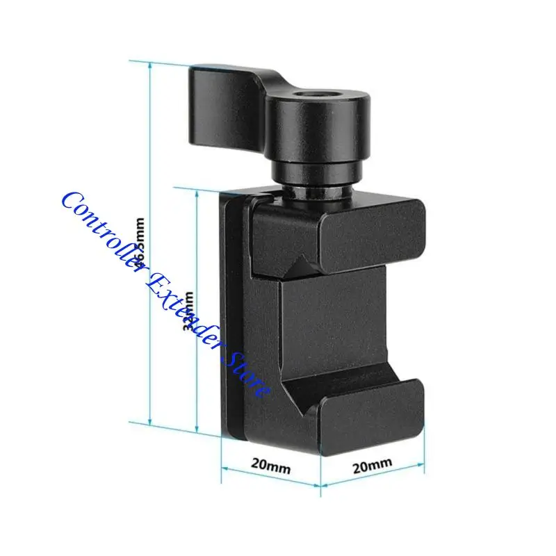 N84b Aluminoy Aluminoy Quick Frear Tube Clamp Clamp Standard 1/4 و 3/8 Scre
