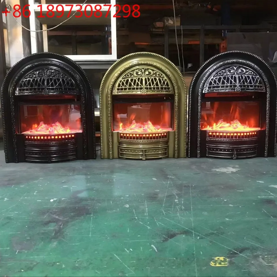 French birdcage fireplace decorative cabinet fire arch indoor entrance decorative mantel European style