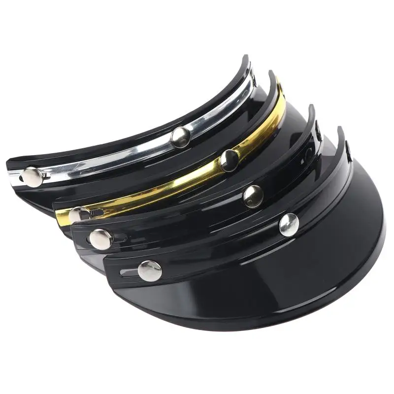 Motorcycle Face Shield Visor Retro High Transparency Anti-Scratch Replacement Accessory for Cruiser Bike Helmets