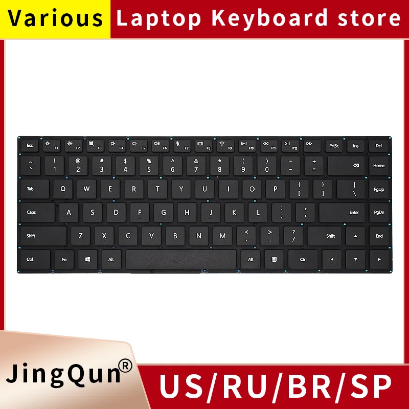 Original US Russian Keyboard For HUAWEI MateBook D MRC-W60/W50/W10/WX0/W10R PL-W19 PL-W09 PL-W00 PL-W29 NSK-330SQ 9Z.NE7SQ.001