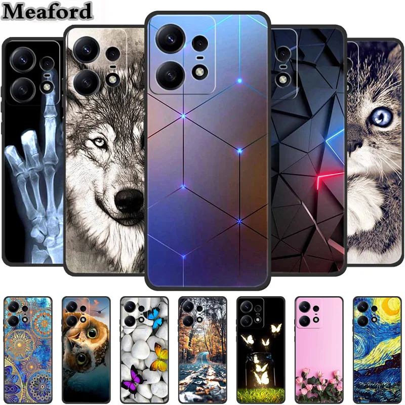 For Moto Edge 50 Pro Case Animals Soft Silicone TPU Phone Cases Back Cover For Motorola Edge 50 Pro 5G Wolf Protector Cool funda