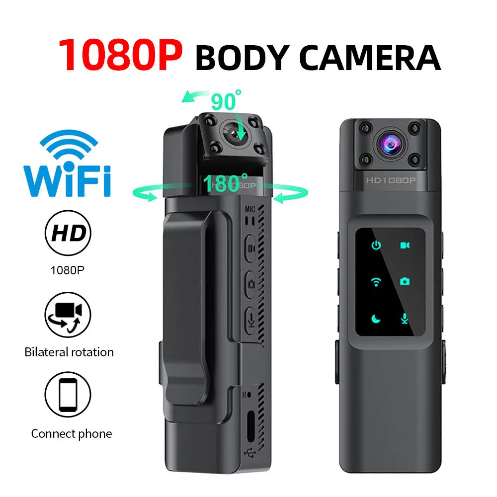 2024 NEW WIth Wifi Hotspot Mini Camera 1080P Portable Digital Video Recorder Body Camera Night Vision DVR Miniature Camcorder