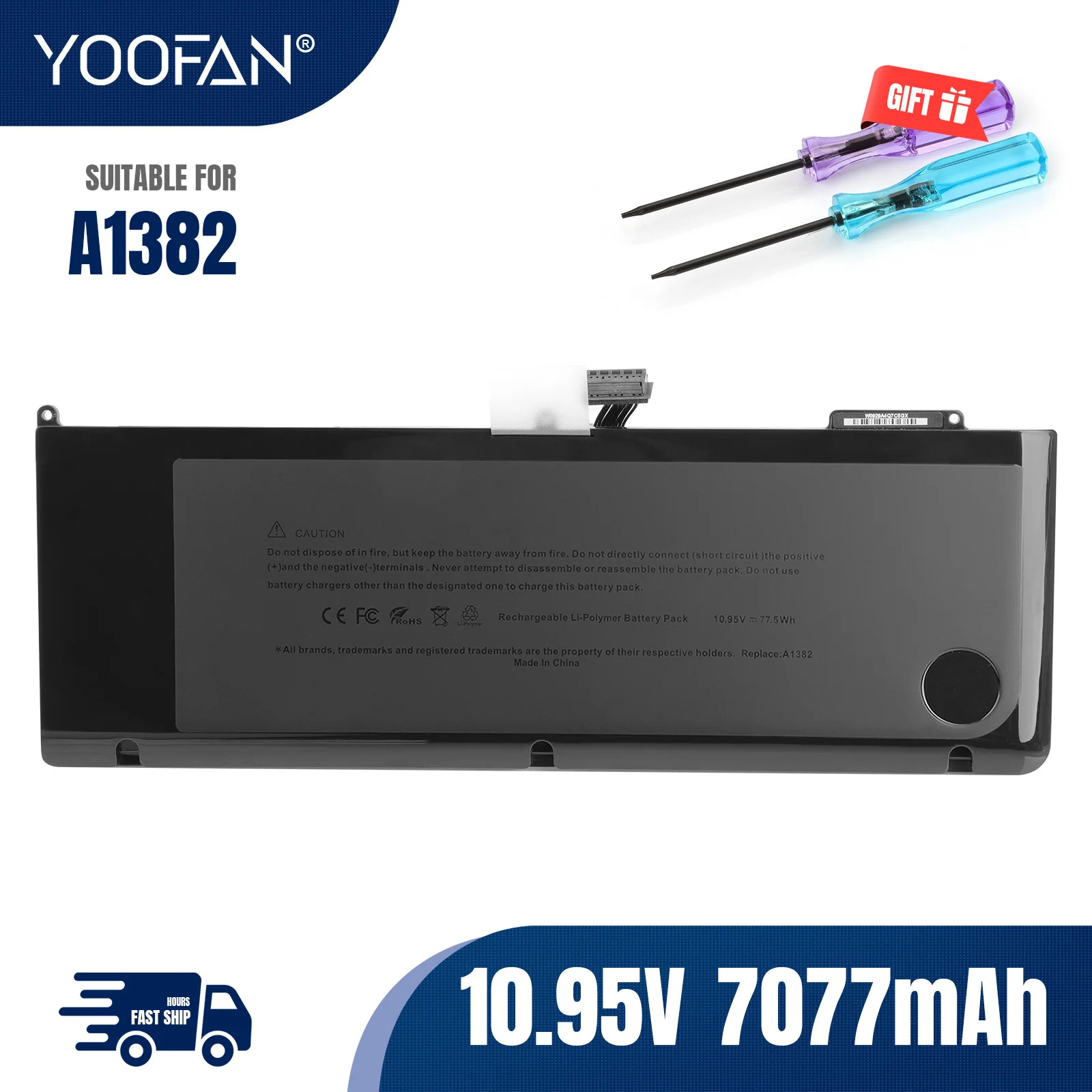 

YOOFAN Новый A1382 Аккумулятор для ноутбука Apple MacBook Pro 15 дюймов A1286 2011 2012 версия MC721 MC723 MC847 MD318 MD322 MD103 MD104