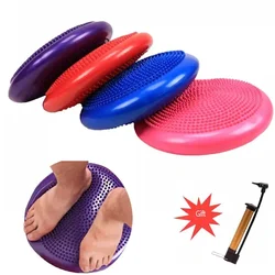 Inflatable Yoga Massage Ball, Durable Universal  Sports  Gym  Fitness  Wobble Stability  Balance Disc  Cushion Mats 33cm