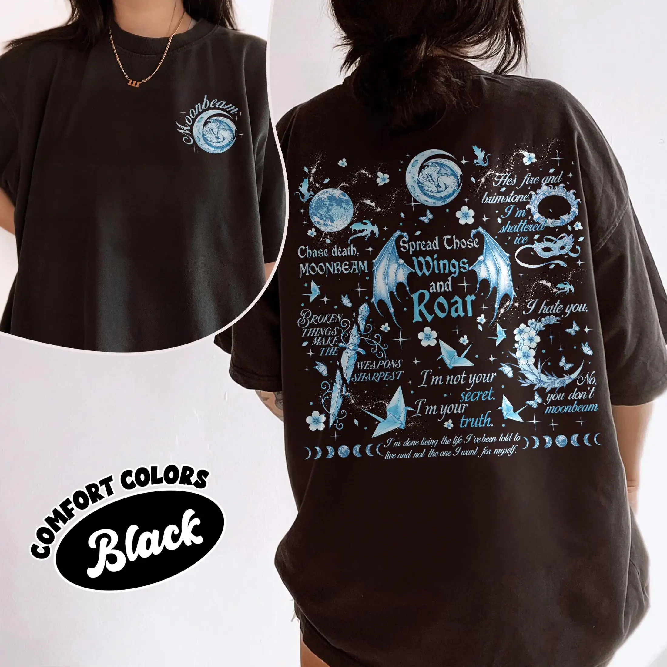 When The Moon Hatched Shirt, Romantasy Book Merch, Kaan Vaegor Moonbeam Graphic Tshirt, Bookish Gift T-shirt