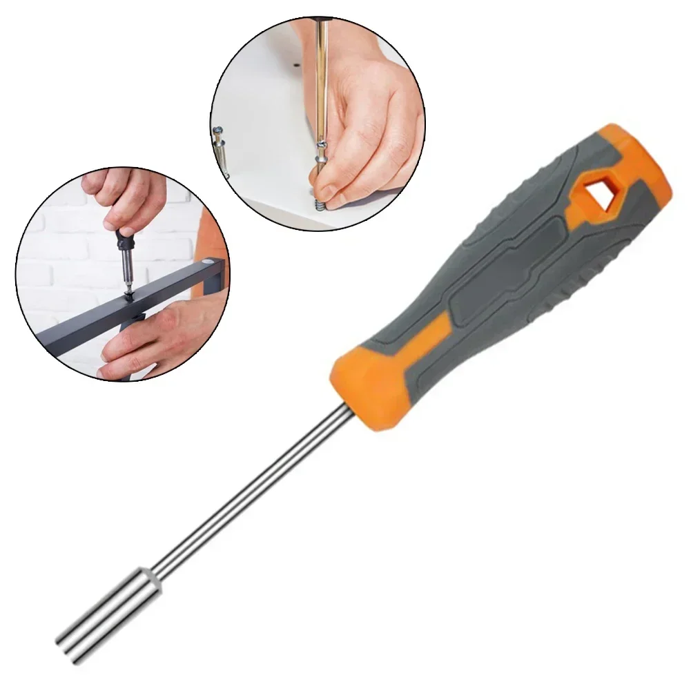 1/4 (6.35mm) Hex Adapter Screwdriver Bit Holder Socket Handle Magnetic Head Driver Multifunctional Manual Repair Tools