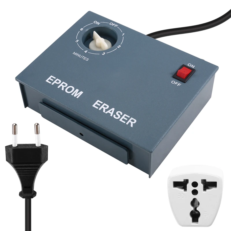 UV Eprom Eraser Erase แสงอัลตราไวโอเลต Timer Semiconductor เวเฟอร์ (IC) ลบรังสี EPROM ชิปข้อมูลเครื่องมือ US Plug