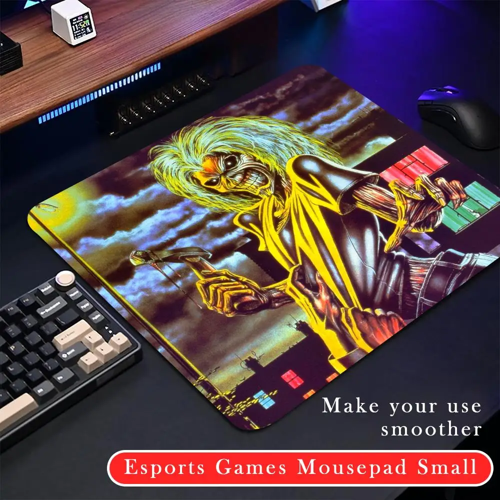 Iron Maiden Mouse Pad Cartoon rubber Small mouse pad desktop computer office keyboard e-sports ROGs game