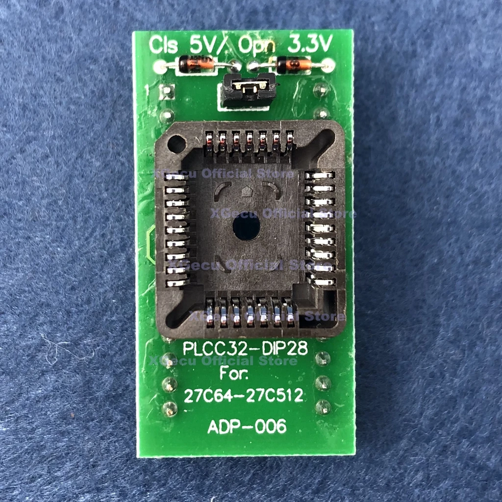 Complete PLCC adapter kit PLCC 20 / 28 / 32 / 44 to DIP 20/24/ 28/32/40 + IC extractor for XGecu T48 TL866CS TL866A programmer