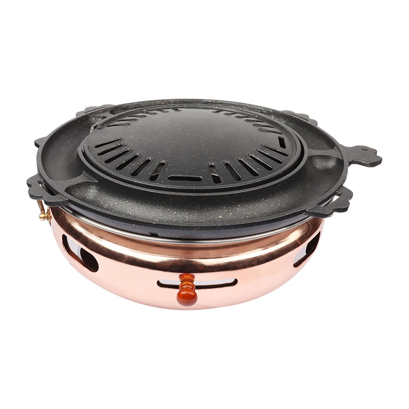 

Настольный гриль-барбекю — портативный угольный гриль для говядины и мяса, для использования на открытом воздухе/в помещении (японский стиль, легко чистящаяся сковорода)