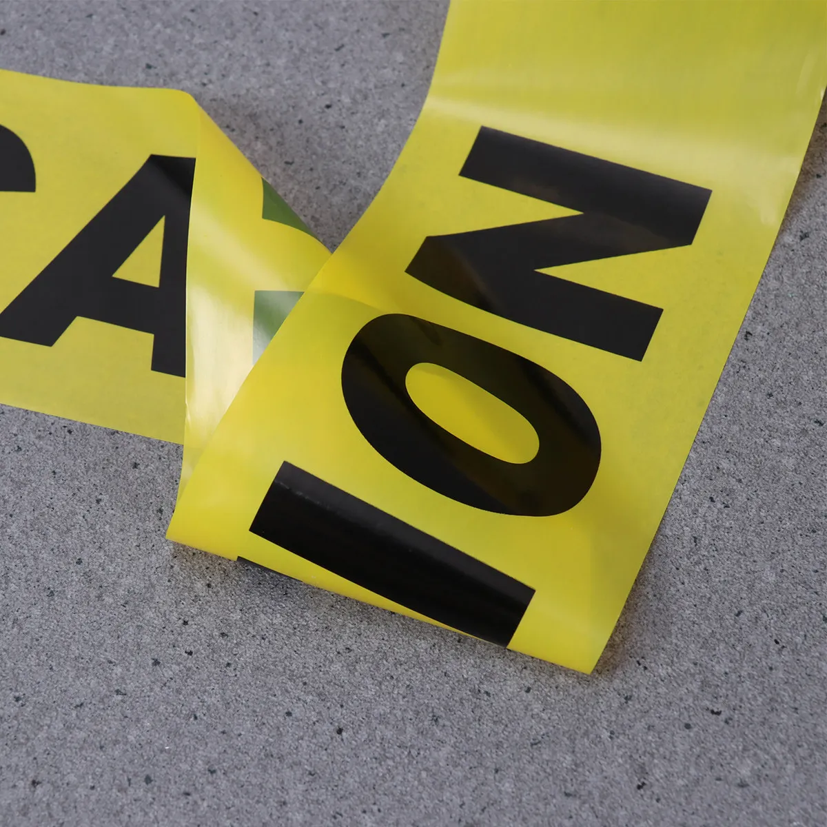 100M Industrial Strength Yellow Caution Tape Uv Resistant Waterproof Warning Tape for Law Enforcement Utilities Construction